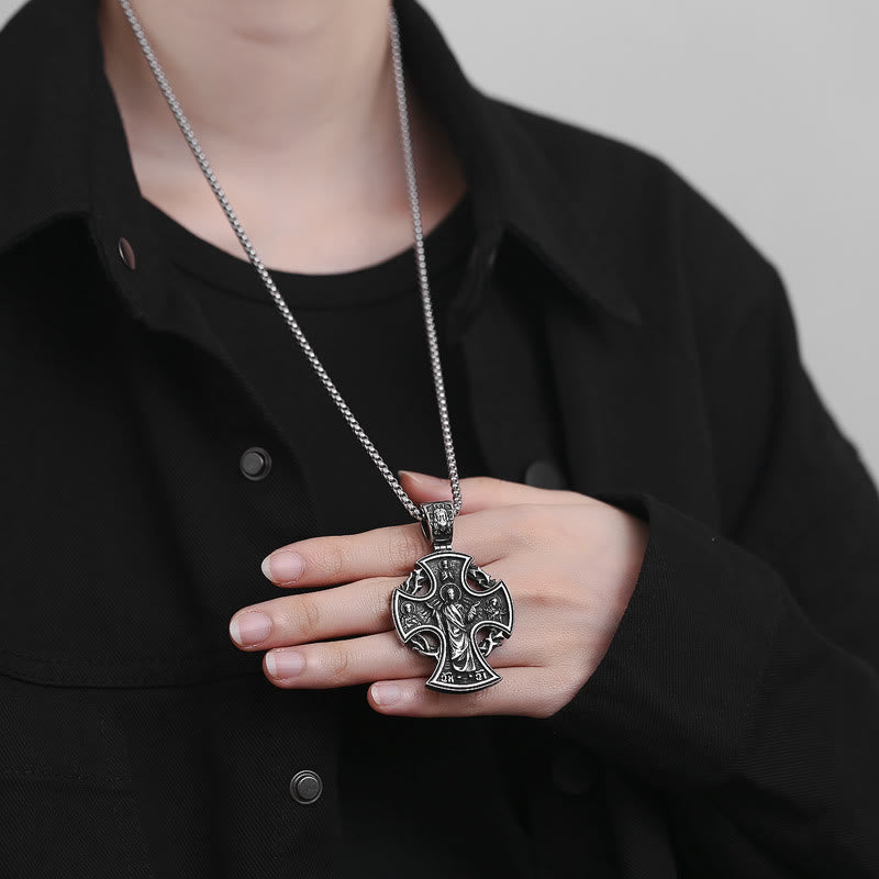 Christiandiscipleshop St. Benedict the Protector & St. Micheal the Archangel Necklace
