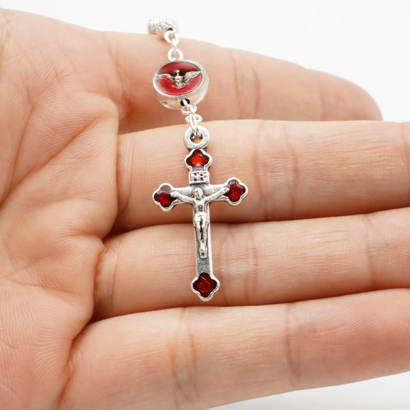 Christiandiscipleshop Enamel Holy Spirit Catholic Rosary