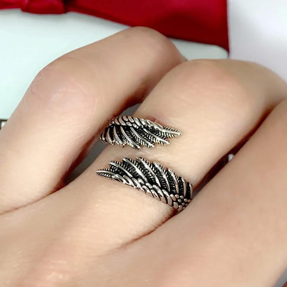 Christiandiscipleshop Pure Angel Wings Adjustable Ring