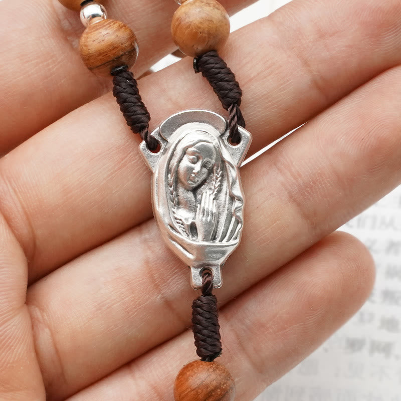 Christiandiscipleshop Evangelistic: Handmade Olive Wood Rosary of the Blessed Mother