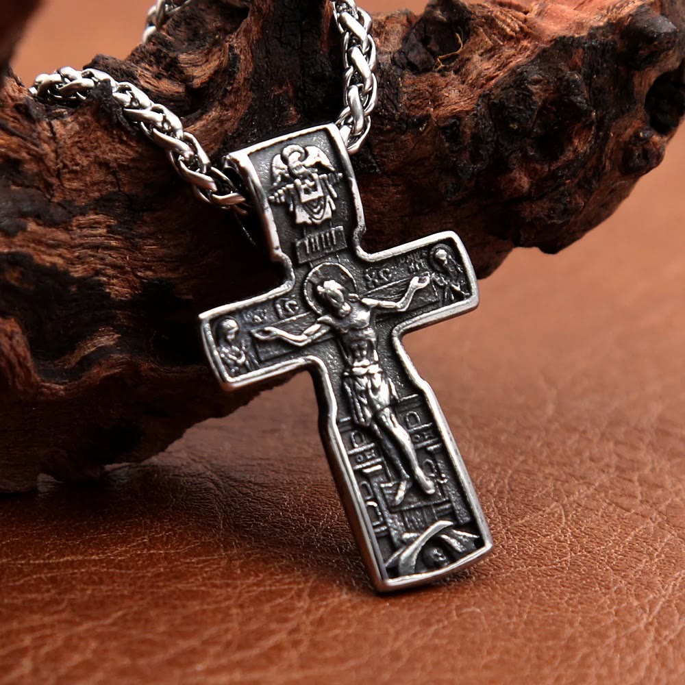 Christiandiscipleshop St Benedict Cross Jesus Orthodox Crucifix Pendant Necklace