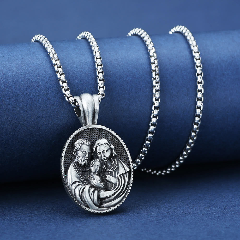 christiandiscipleshopthe The Holy Family Amulet Necklace