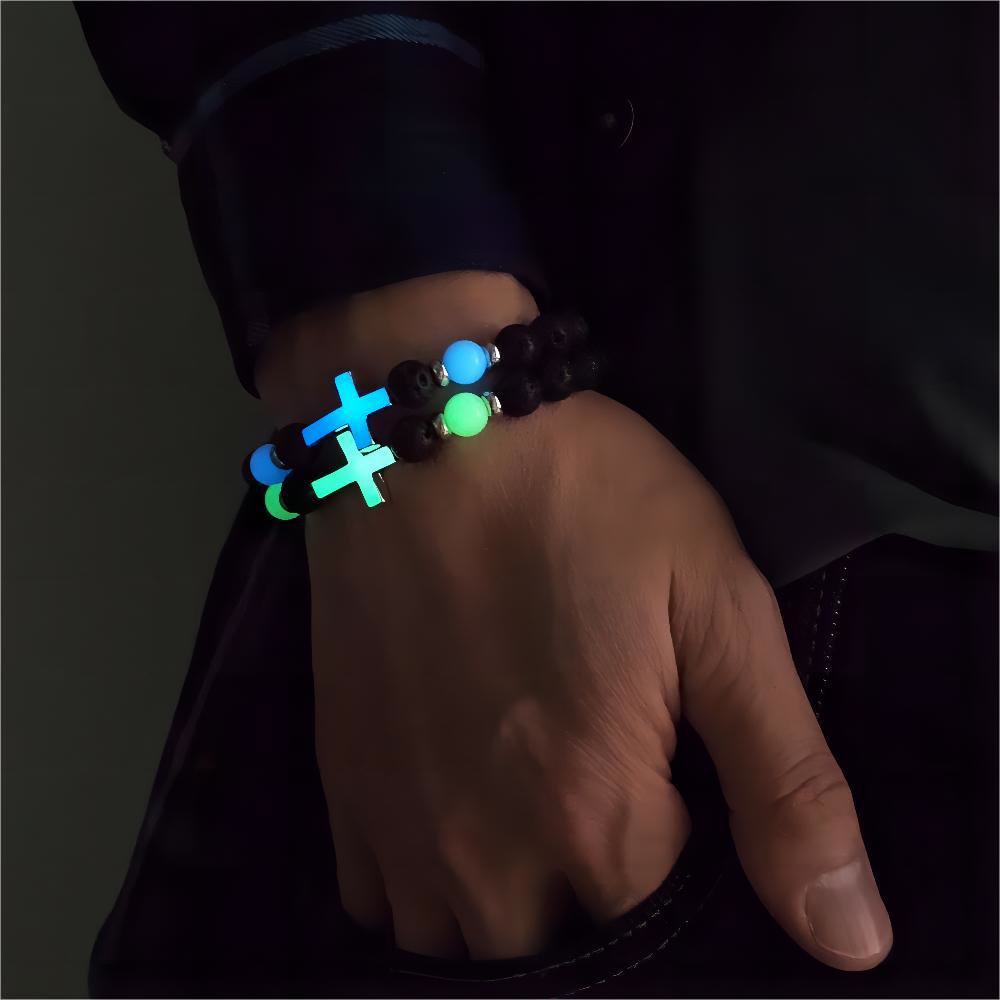 Christiandiscipleshop Glow in the Dark  Cross Bracelet