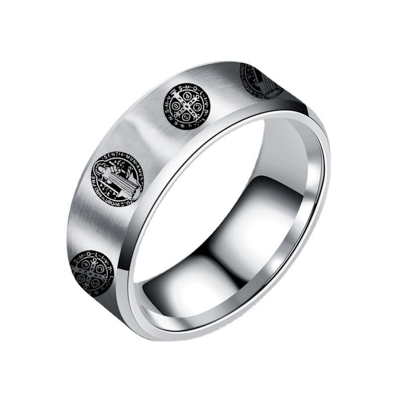 Christiandiscipleshop Religion St. Benedict Titanium Ring