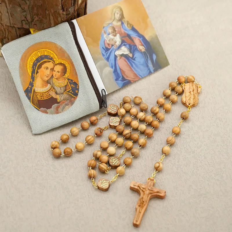 Christiandiscipleshop Quality Handmade Olive/Rosewood/Ebony Beads Prayer Rosary