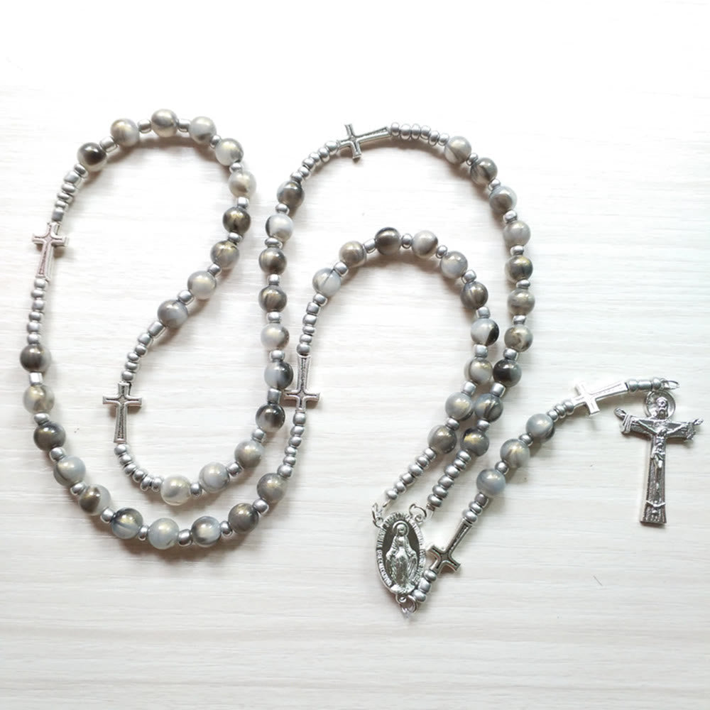 christiandiscipleshopTrinity Cross Miraculous Medal Rosary