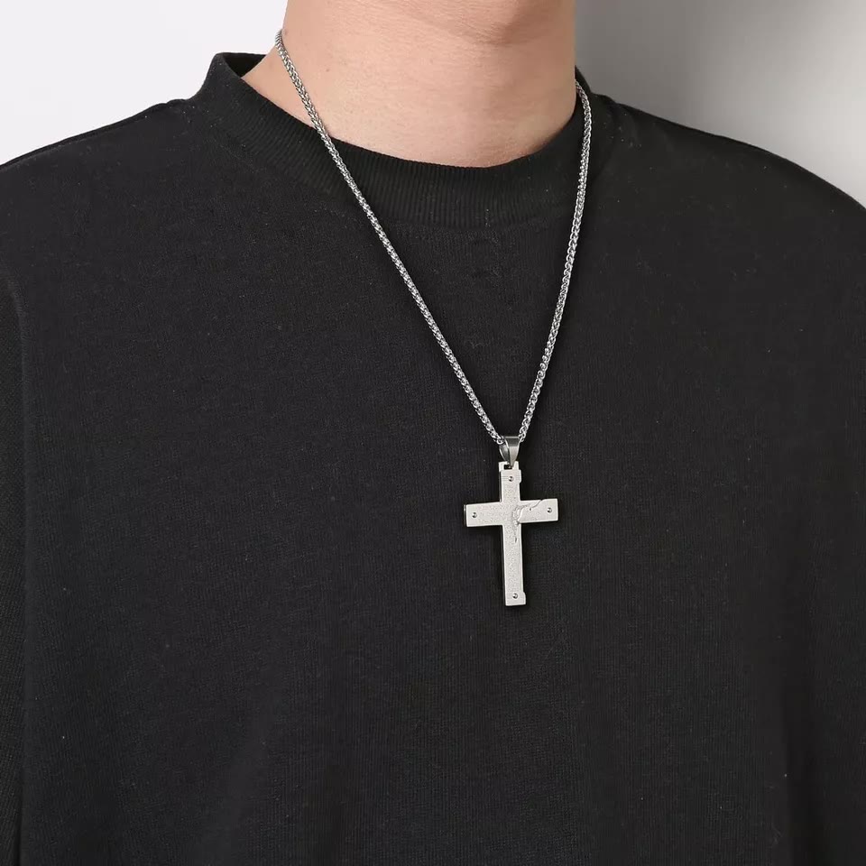 christiandiscipleshop Jesus christiandiscipleshop Crucifix Religion Cross Pendant Necklace