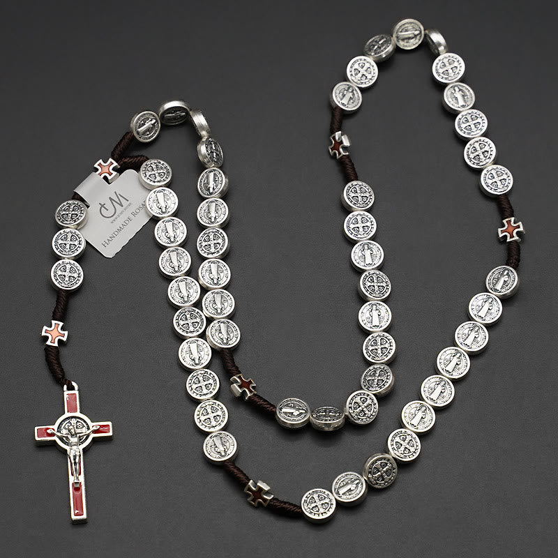 Christiandiscipleshop St. Benedict Rope a Decade Rosary for Exorcism/Praying (4 colors)