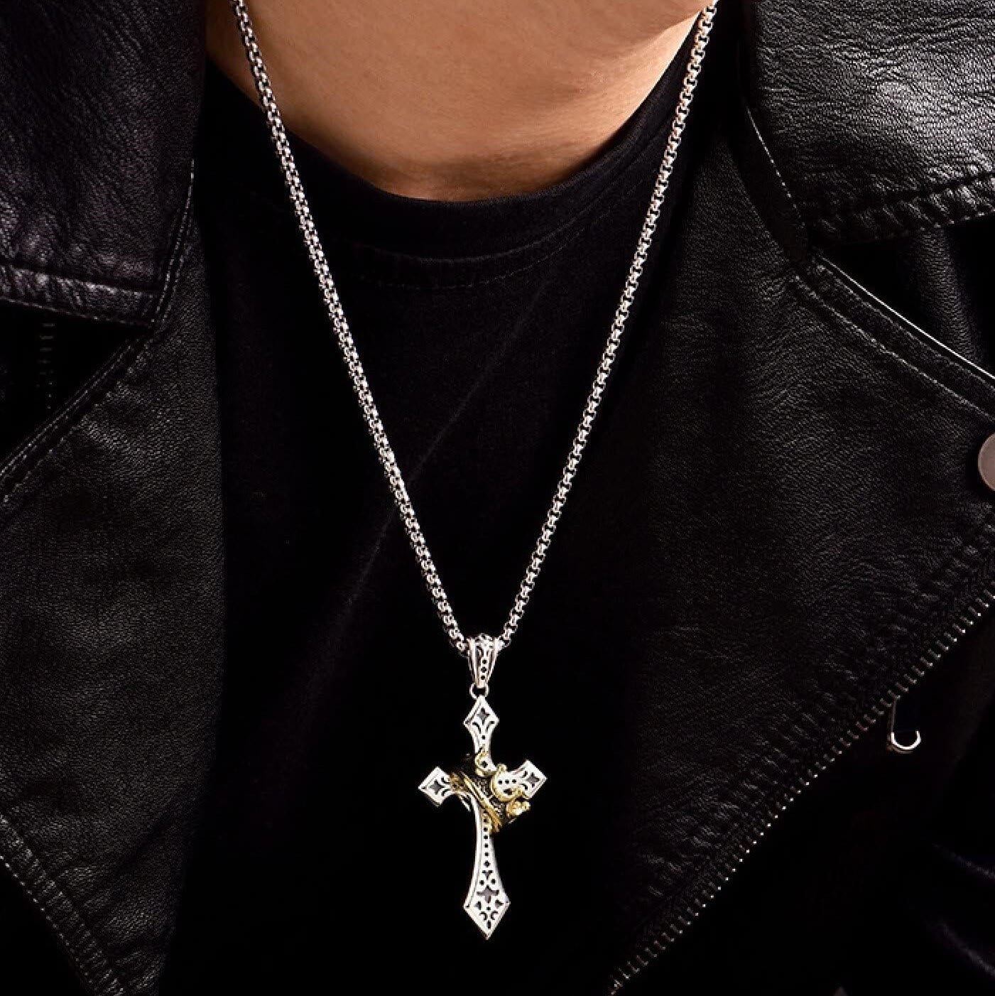 christiandiscipleshop The Crown Cross Necklace Religion Jewelry