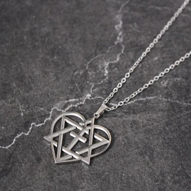 christiandiscipleshop Messianic, Christain, Yeshua (Jesus) In My Heart Adjustable Silvertone Cable Chain Necklace