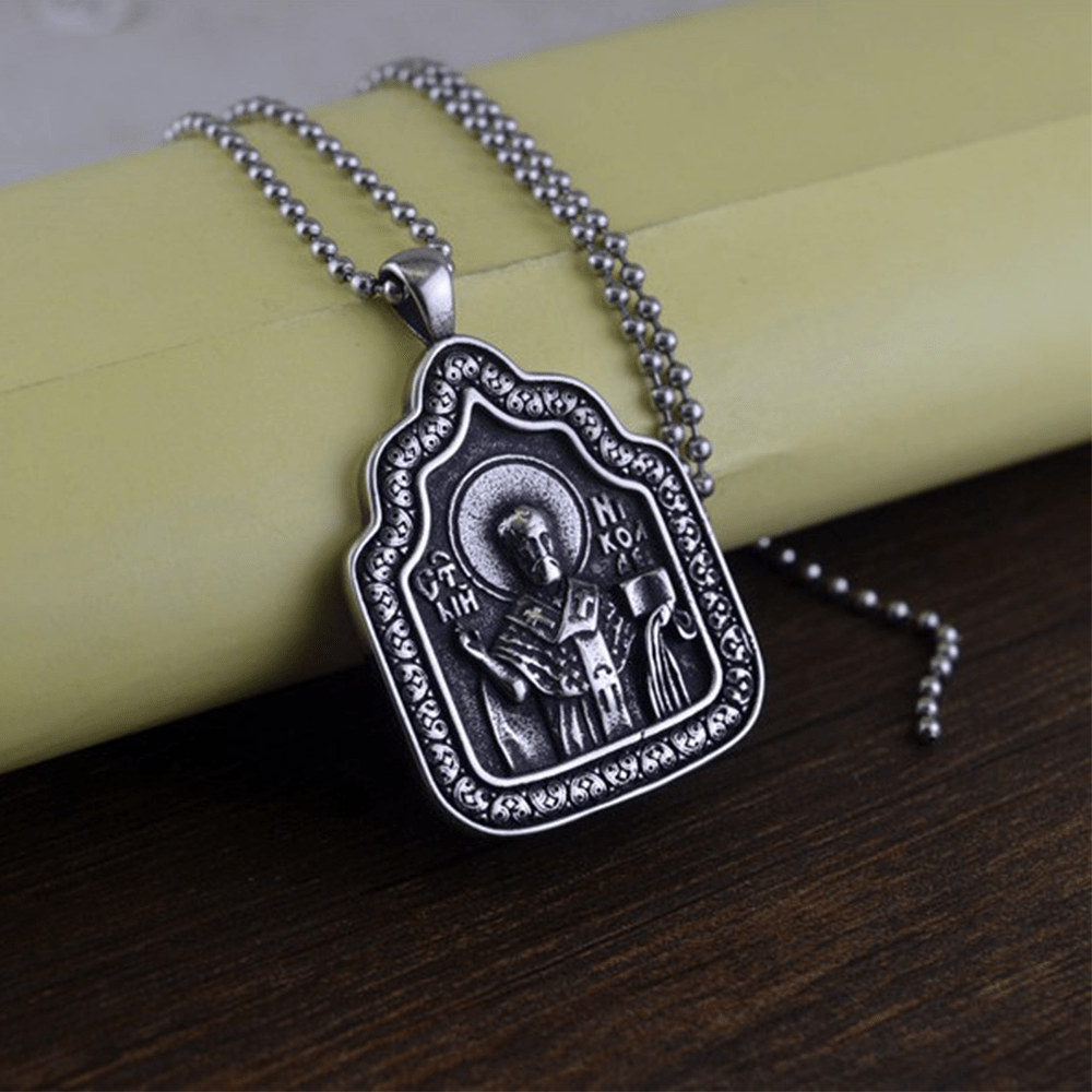 Christiandiscipleshop Father Blessing Charm Titanium Necklace