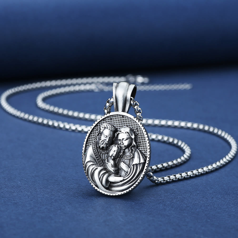 christiandiscipleshopthe The Holy Family Amulet Necklace
