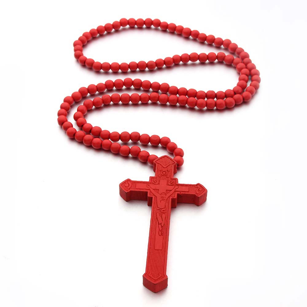christiandiscipleshop Jesus Cross Wooden Necklace