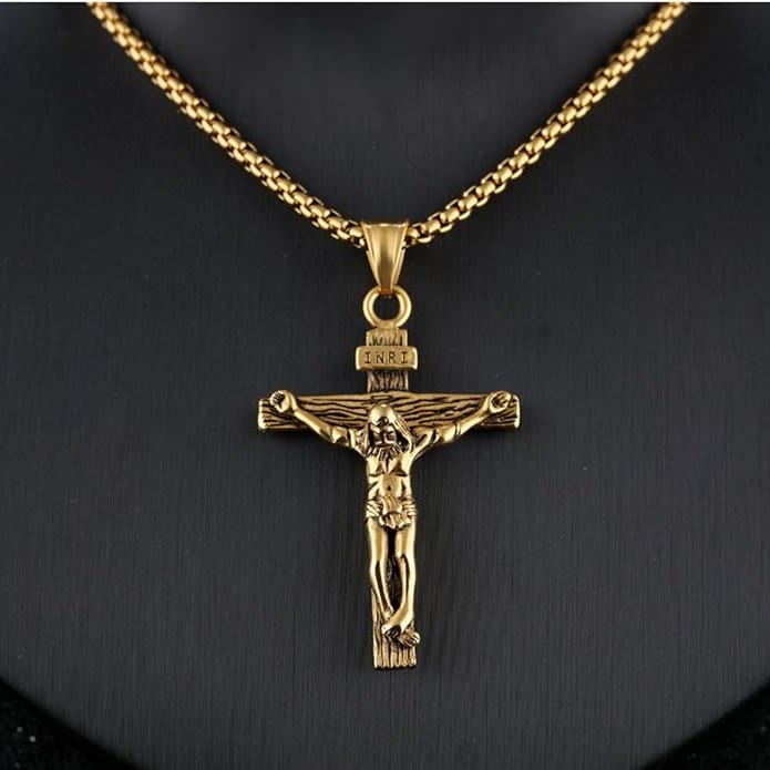 christiandiscipleshop Jewelry Crucifix Pendant Charm Necklace