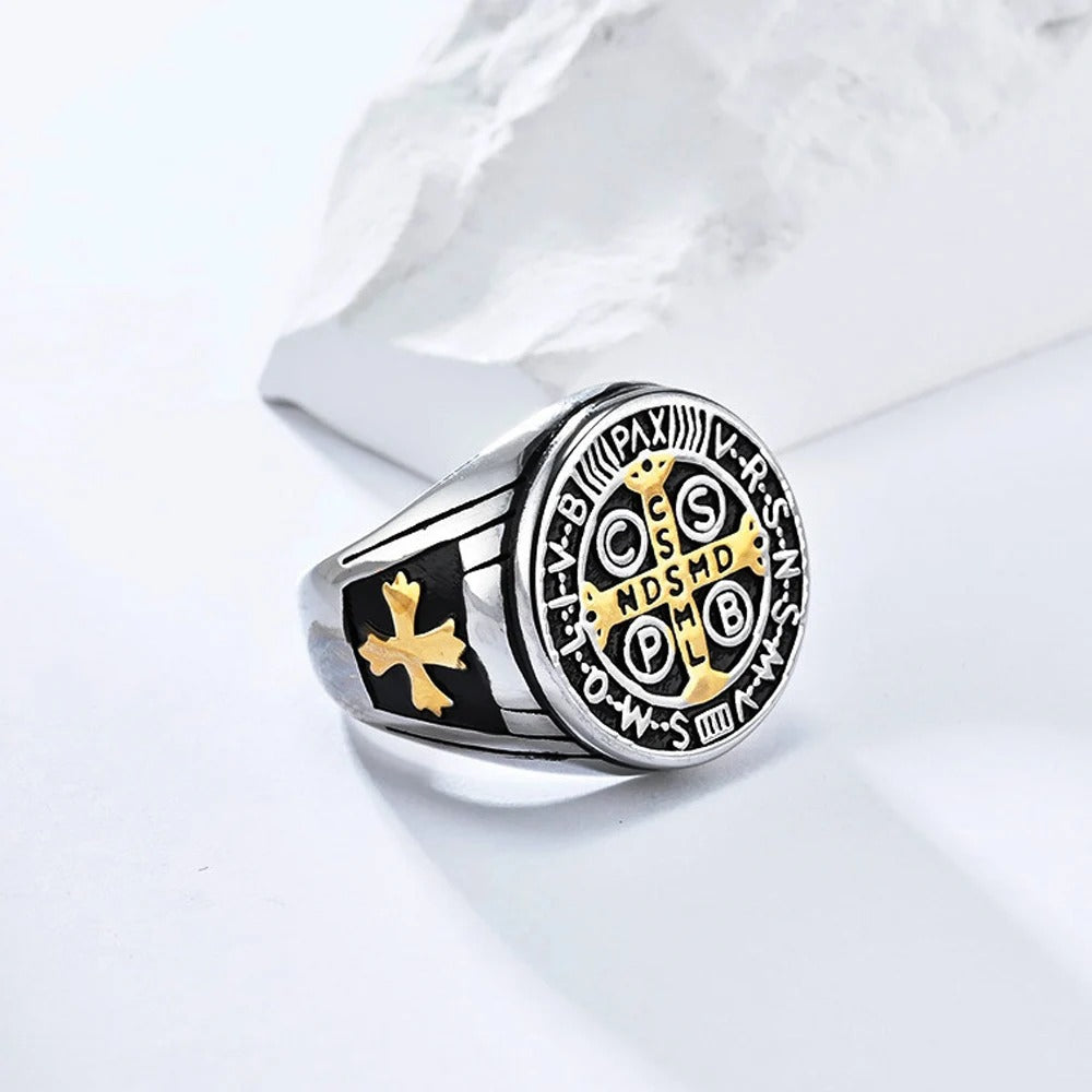 Christiandiscipleshop St. Benedict the Protector Ring