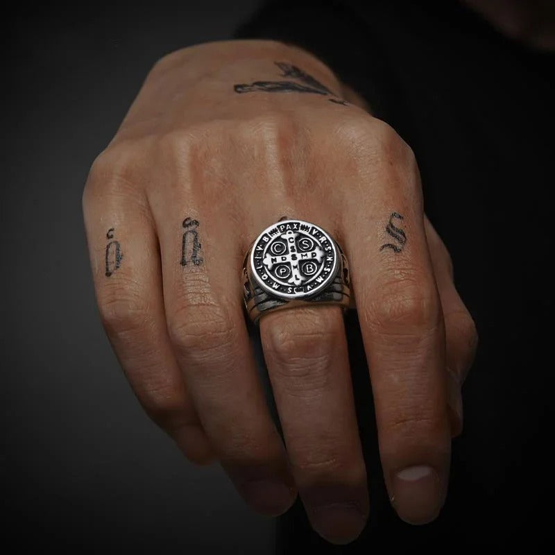 Christiandiscipleshop St. Benedict the Protector Ring