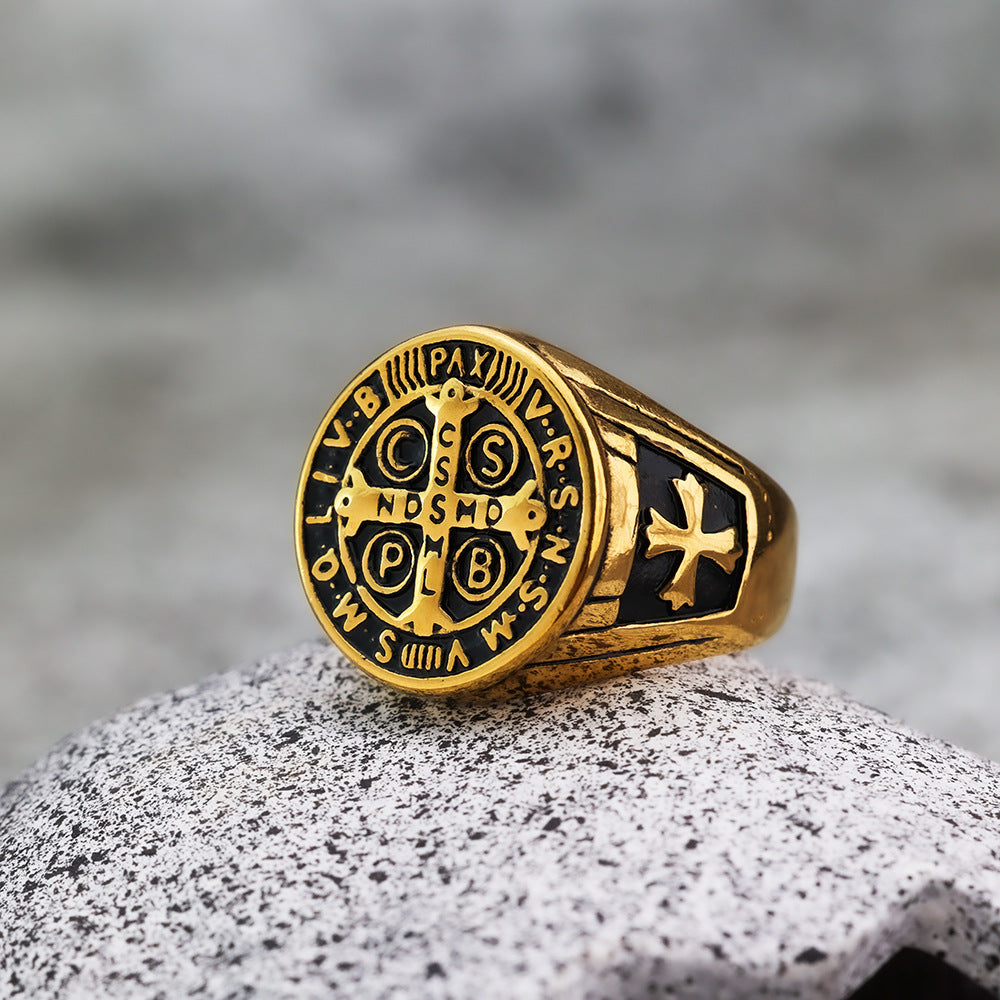 Christiandiscipleshop St. Benedict the Protector Ring