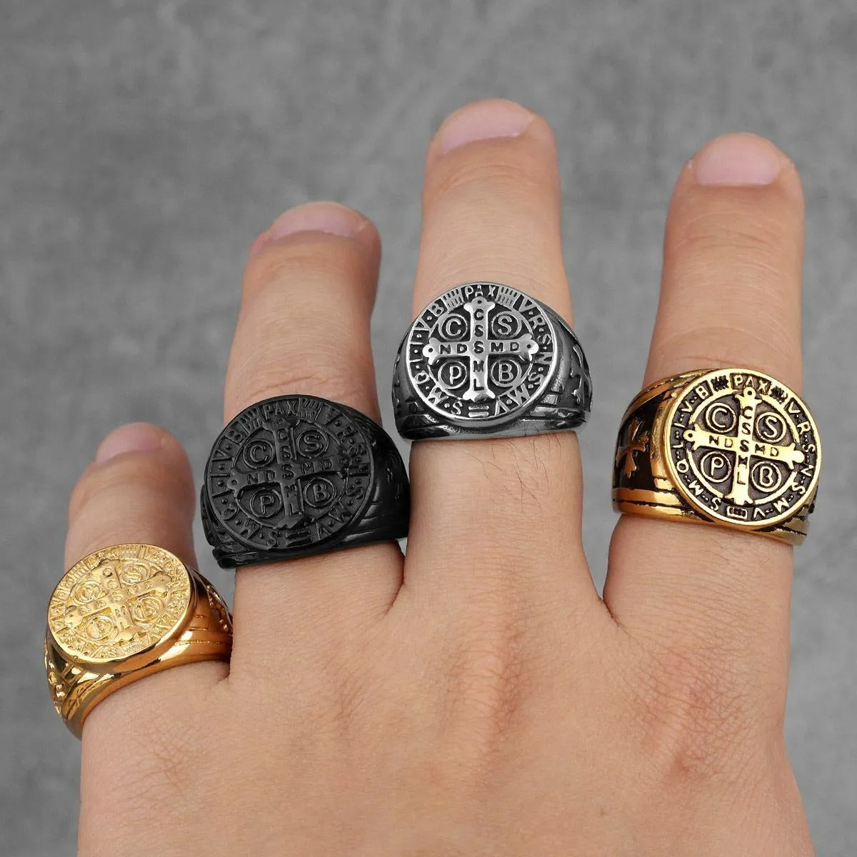 Christiandiscipleshop St. Benedict the Protector Ring