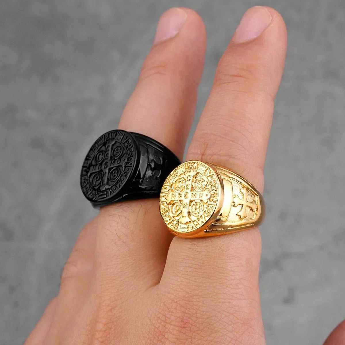Christiandiscipleshop St. Benedict the Protector Ring