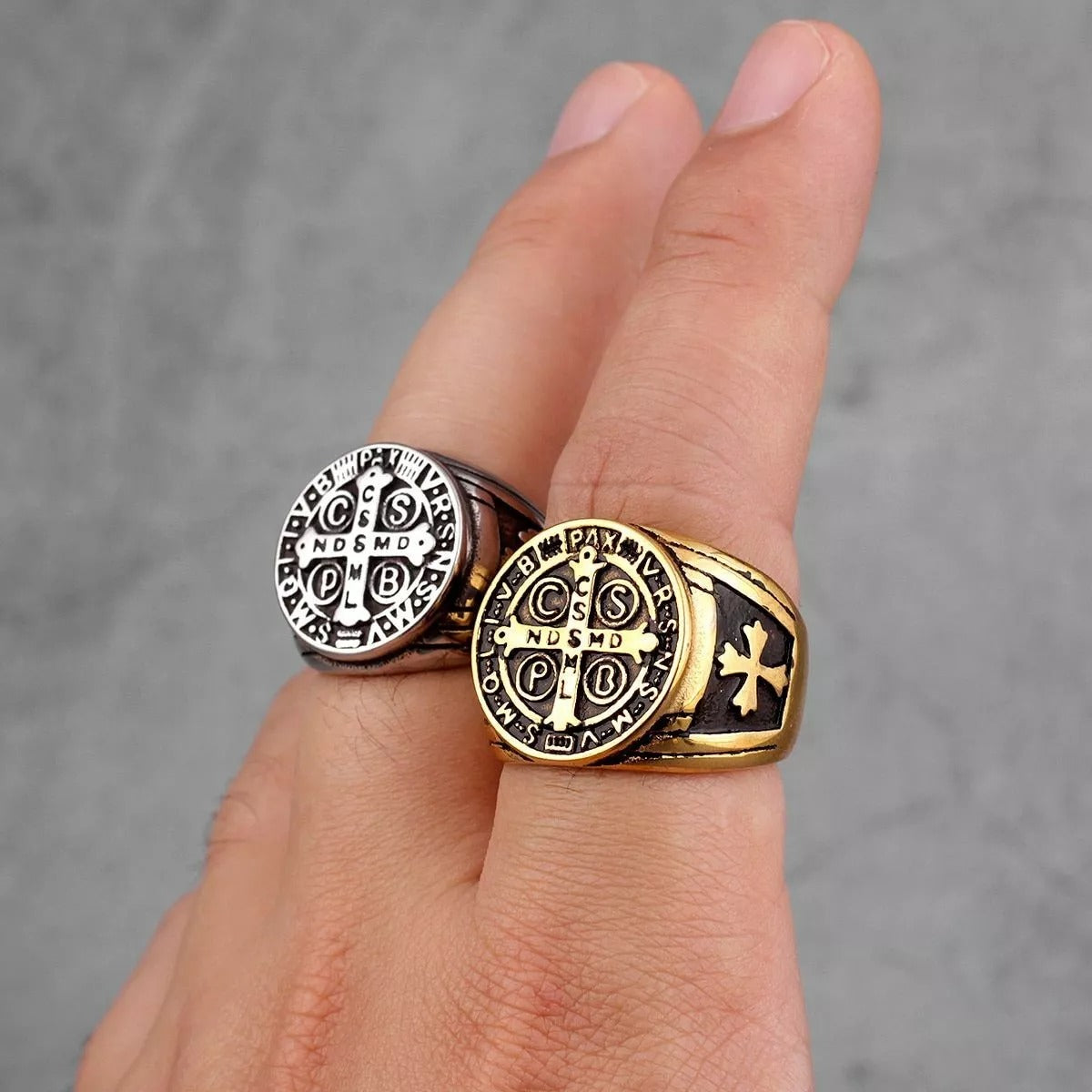 Christiandiscipleshop St. Benedict the Protector Ring