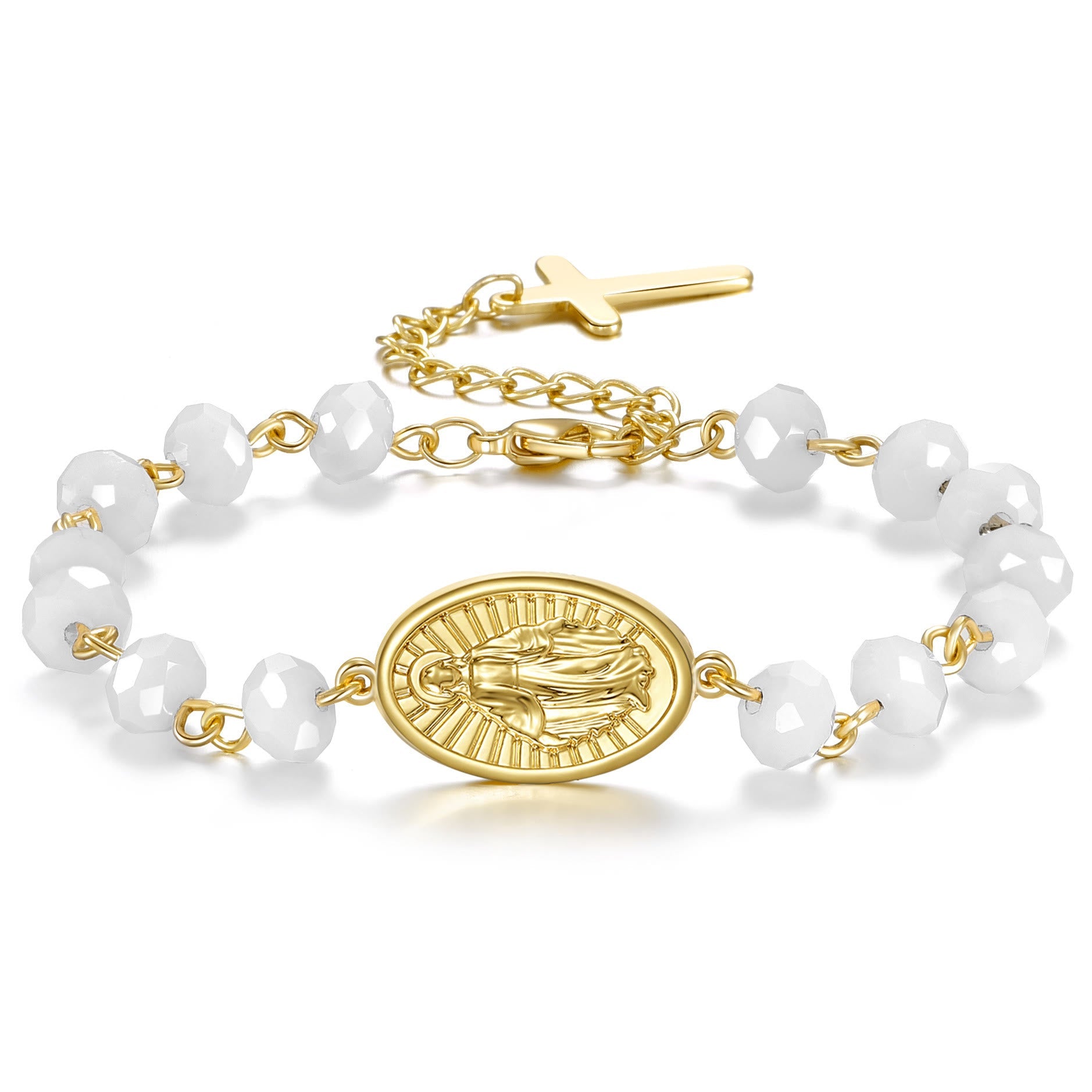 Christiandiscipleshop Crafted Miraculous Virgin Mary Charm Bracelet
