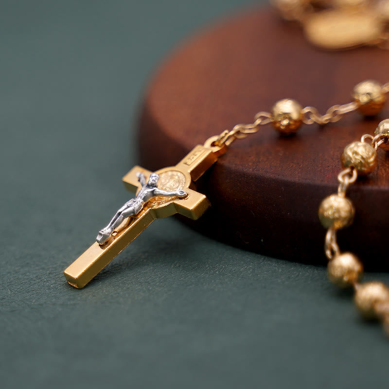 christiandiscipleshopSt. Benedict Golden Classic Rosary