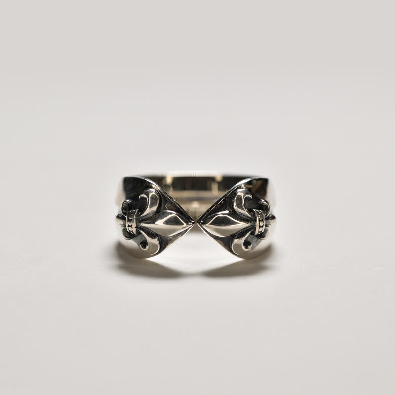 christiandiscipleshop Medieval Retro Cross Iris Adjustable Ring