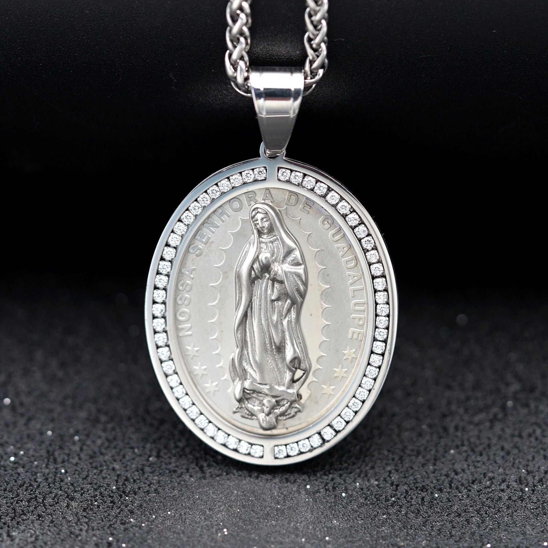 christiandiscipleshop Virgin Mary Religious Stainless Steel Pendant Necklace