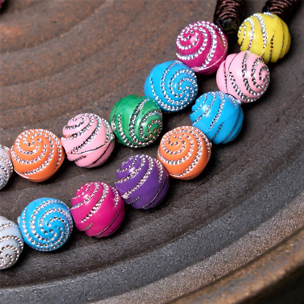 christiandiscipleshop Holy Grail & Miraculous Medal of 8 mm Round Multicolor Acrylic Nylon Cord Rosary