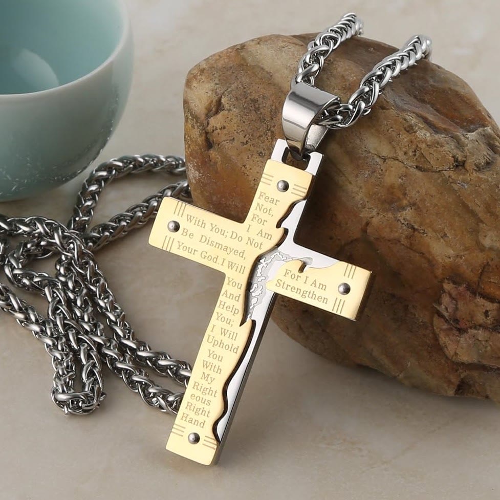christiandiscipleshop Jesus christiandiscipleshop Crucifix Religion Cross Pendant Necklace