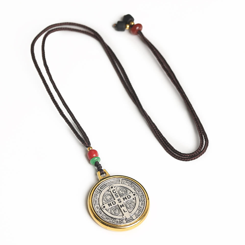 Christianartworkshop Classic St. Benedict Medallion Amulet Necklace