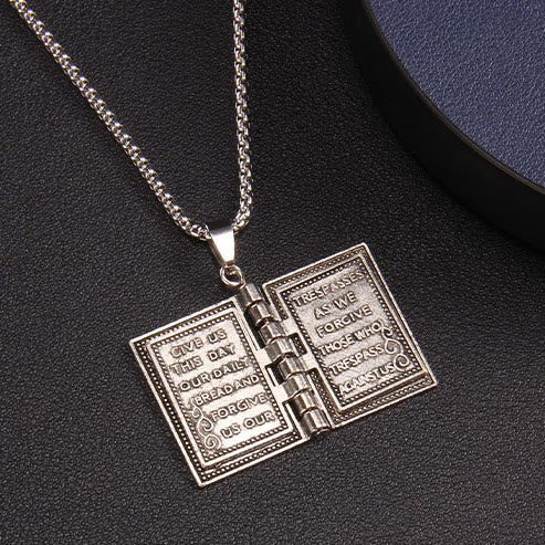 christiandiscipleshop Turnable Cross Holy Bible Pendant Quality Necklace