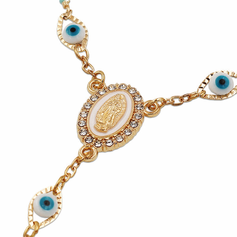 Our Lady of the Cross Bracelet/Car Rosary for Rearview Mirror