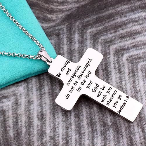 Christiandiscipleshop Sport Style Football Pray for Blessings Cross Necklace